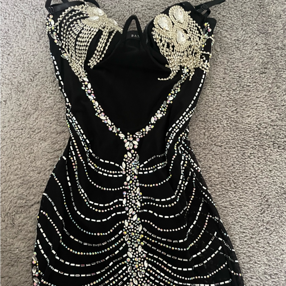 Banjul rhinestone mini dress